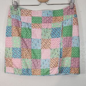 Vineyard Vines Patchwork Casual Resort Wear Size 6 Cotton Skirt